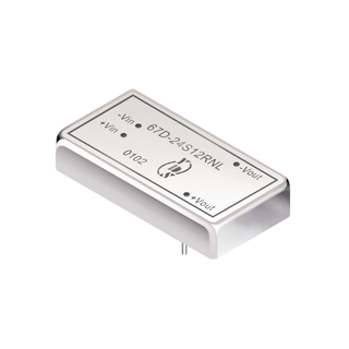 67D 系列 15瓦 1.5KV隔離電壓 2:1寬輸入 直流對直流電源轉換器